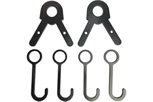 FULLBOW AR500 Steel Target 3/8" - Hangers and Gong Targets Combo Pack, Gong Target Hanging Kit, DIY Target Kit for 1 Inch OD EMT Conduit, Sold Separately