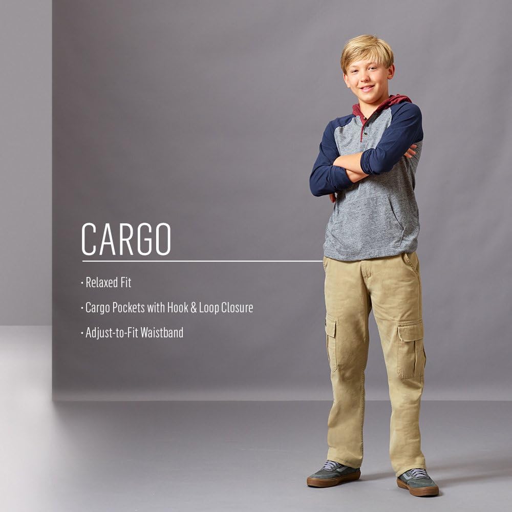Wrangler Authentics Boys’ Classic Cargo Pant: Clothing