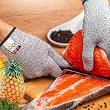Cut and Heat Resistant Work Kitchen Gloves High Performance Level 5 Protection Food Grade Safety Hand Protection Cut Proof Builder Gloves