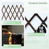Toyosport Expandable Wooden Trellis Panels 2 Pcs Wall Garden Indoor Outdoor view 3