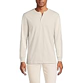 Lands' End Men's Super-T Long Sleeve Henley Shirt