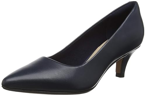 navy heels clarks