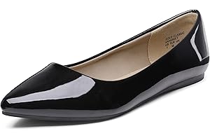 DREAM PAIRS Women's Dress Pointed Toe Flats Ballet Comfort Soft Slip On Casual Flat Shoes for Work Office Business