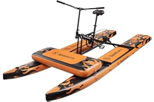 Spatium SUP Water Bikes, Inflatable Pedal Boat,Inflatable Fishing Boat Pedal Kayak Release Your Hand end Enjoy Fun Water and 