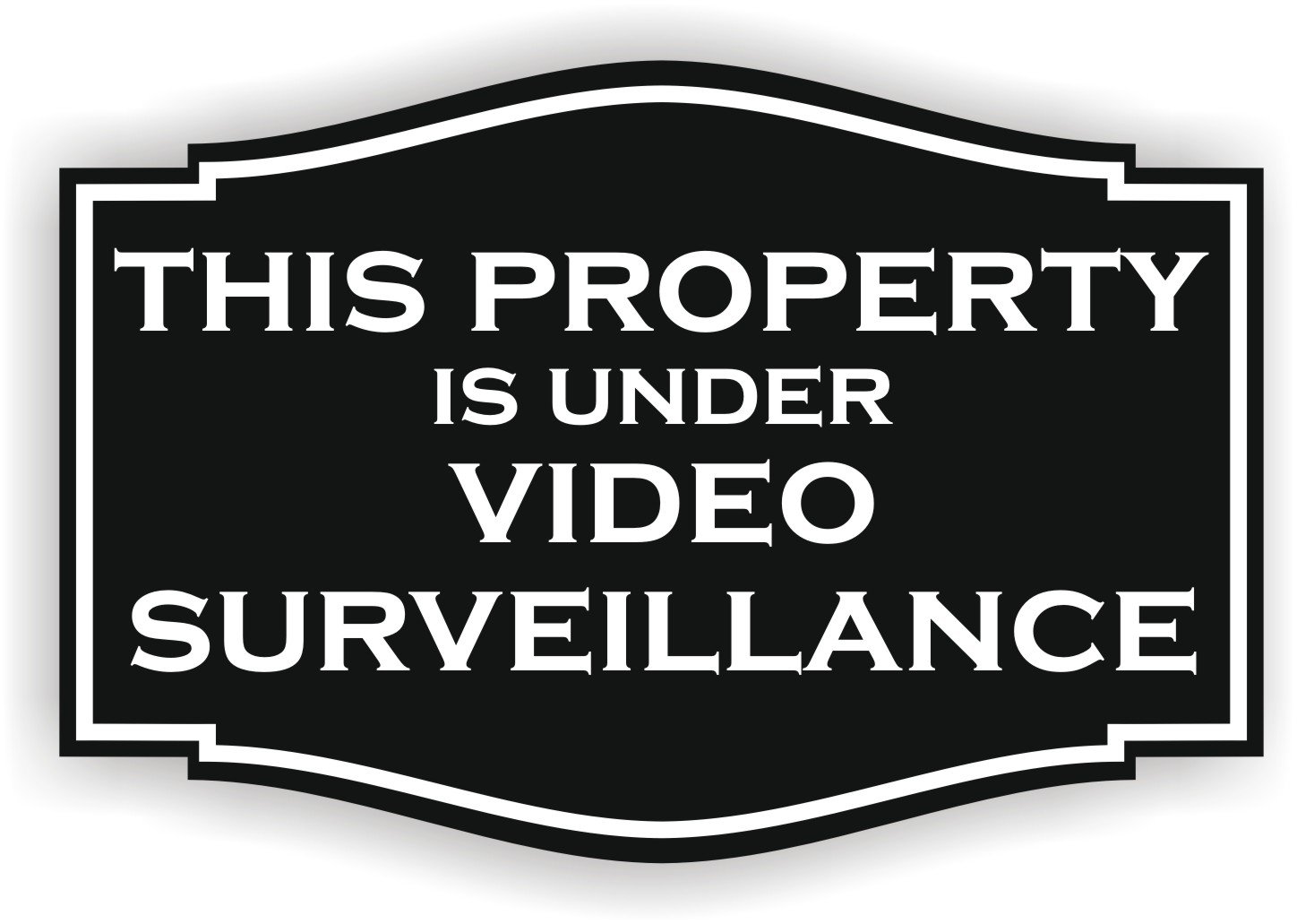 This Property is under video surveillance Sign (3 x 4.5