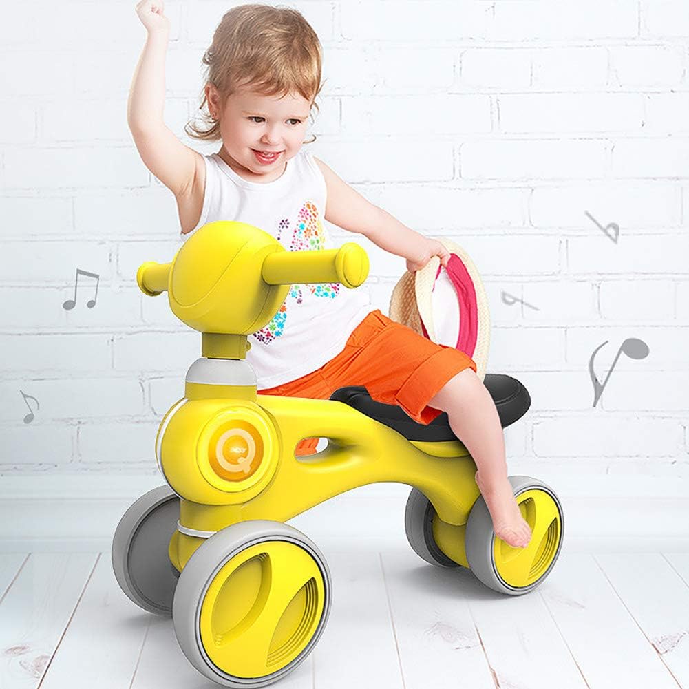Velos Tout Petits Pour 1 2 Ans Avec La Lumiere Et La Musique No 4 Roues Pedale Bebe Trotteur Velo De Poussee Garcons Filles Cadeau Danniversaire Wsjmj Equilibre Bebe Velo Jeux De Plein Air
