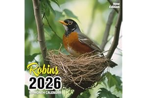 Robins 2026 Calendar: Cheerful signs of spring in vibrant plumage
