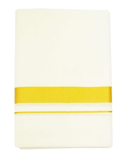 Men's Pure Cotton Dhoti's (124_White_3.60M)