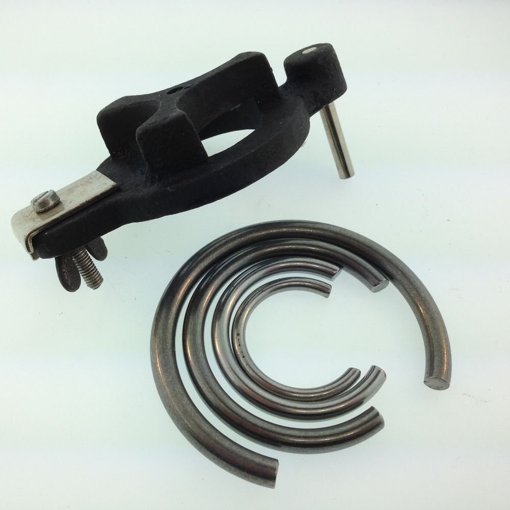 4 New Clock mainspring Clamps & mainspring winder clockmakers tool