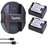Tectra 2-pack BP-808 Batteries and USB Dual Charger