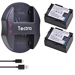 Tectra 2-pack BP-808 Batteries and USB Dual Charger