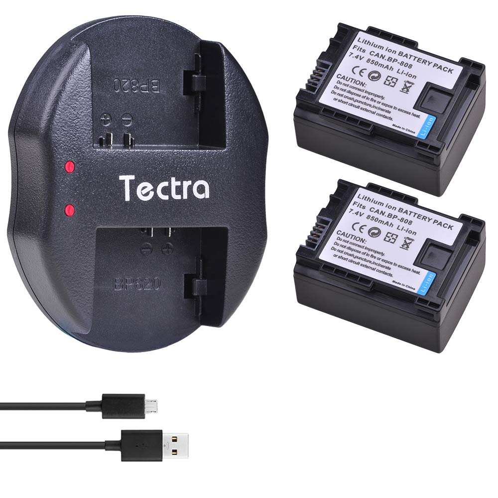 Tectra 2-pack BP-808 Batteries and USB Dual Charger