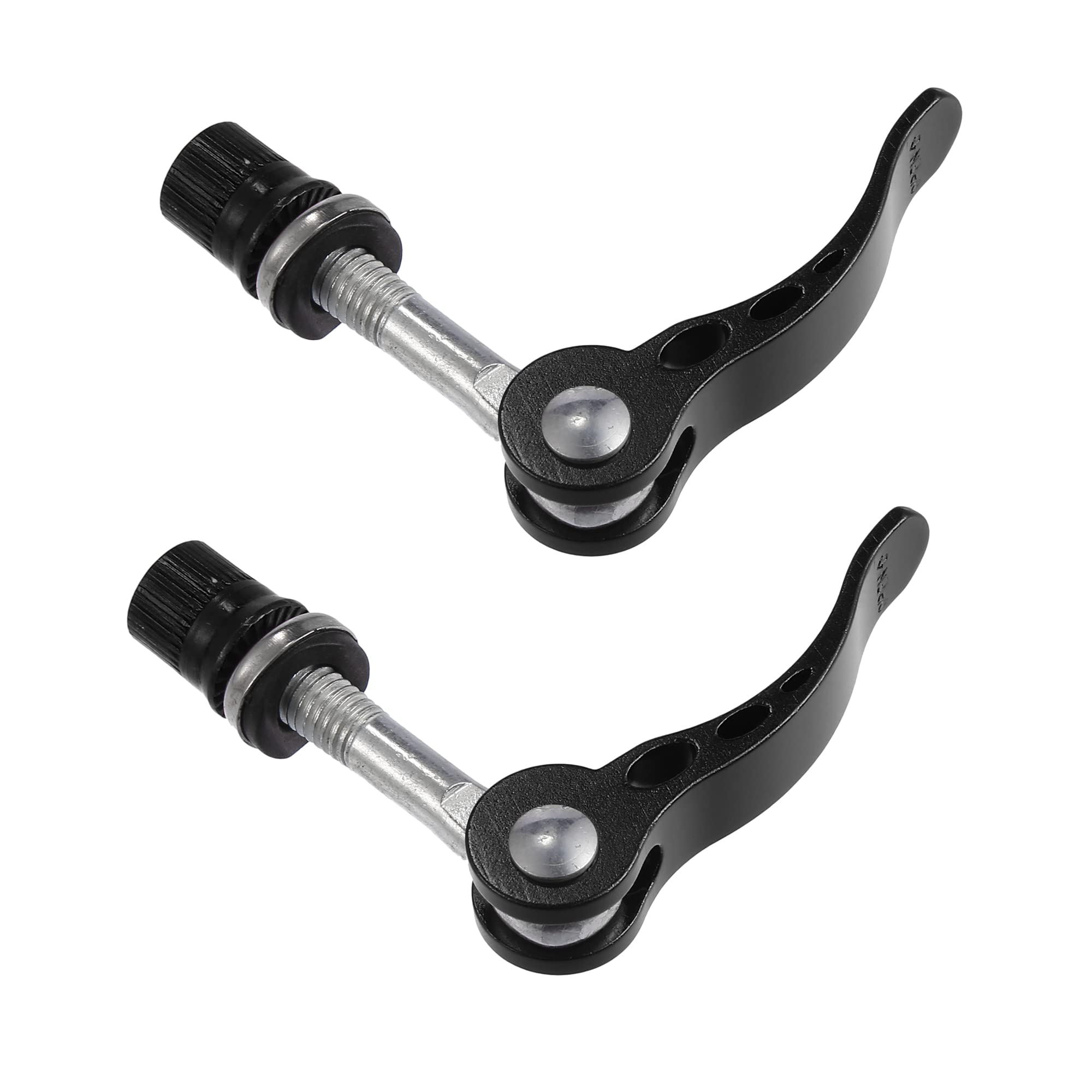 X AUTOHAUX 2pcs 8mm Aluminium Alloy Bike Seat Post Quick Release Pin Bolt Black