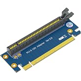 WLGQ PCIe X16 90 Male to Female Degree Riser Card Steering Card, PCI Express PCI-E Adapter Card Slot Protection