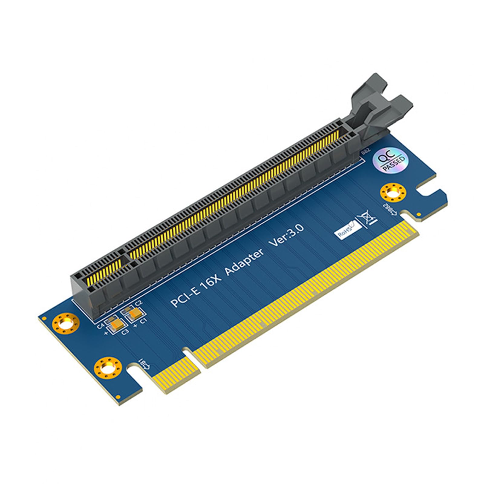 WLGQ PCIe X16 90 Male to Female Degree Riser Card Steering Card, PCI Express PCI-E Adapter Card Slot Protection