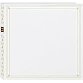 Pioneer Photo Albums 300-Pocket Post Bound Leatherette Cover Photo Album for 3.5 by 5.25-Inch Prints, White