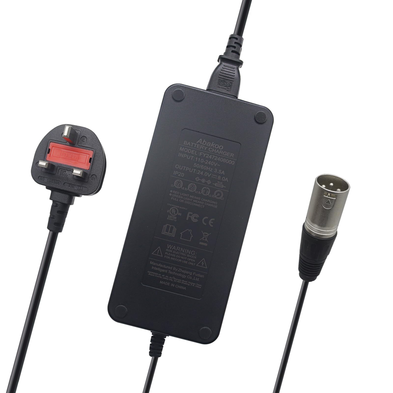 Abakoo New 24V 8A Battery Charger for Mobility Wheelchair