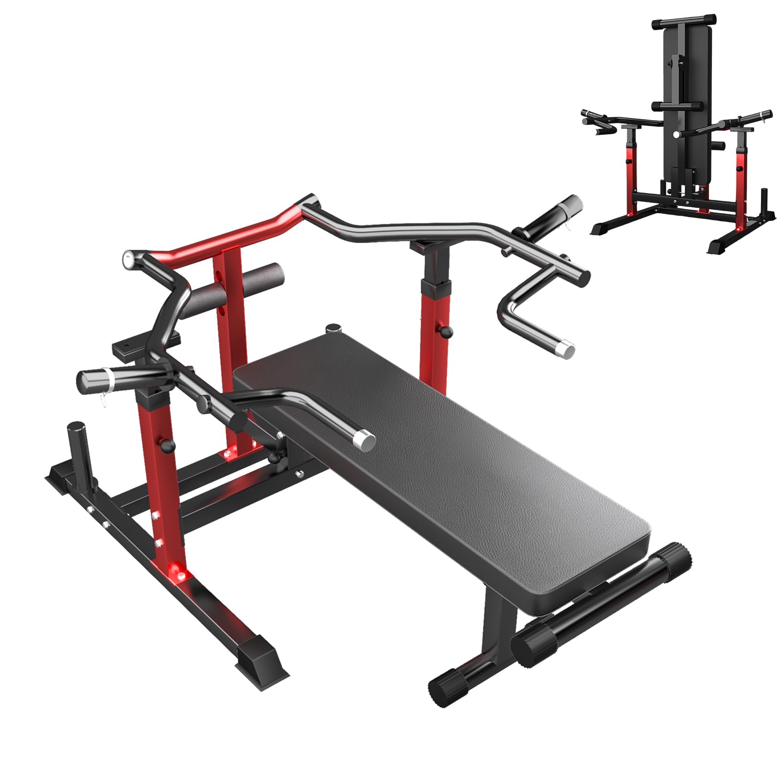 Photo 1 of ***SIMILAR ITEM***
Chest Press Machine Upgraded, 1250LBS Foldable Bench Press Machine with Independent Converging Arms, Adjustable Height Chest Press Machine Space Saving Weight Bench, AB Workout Home Gym Equipment