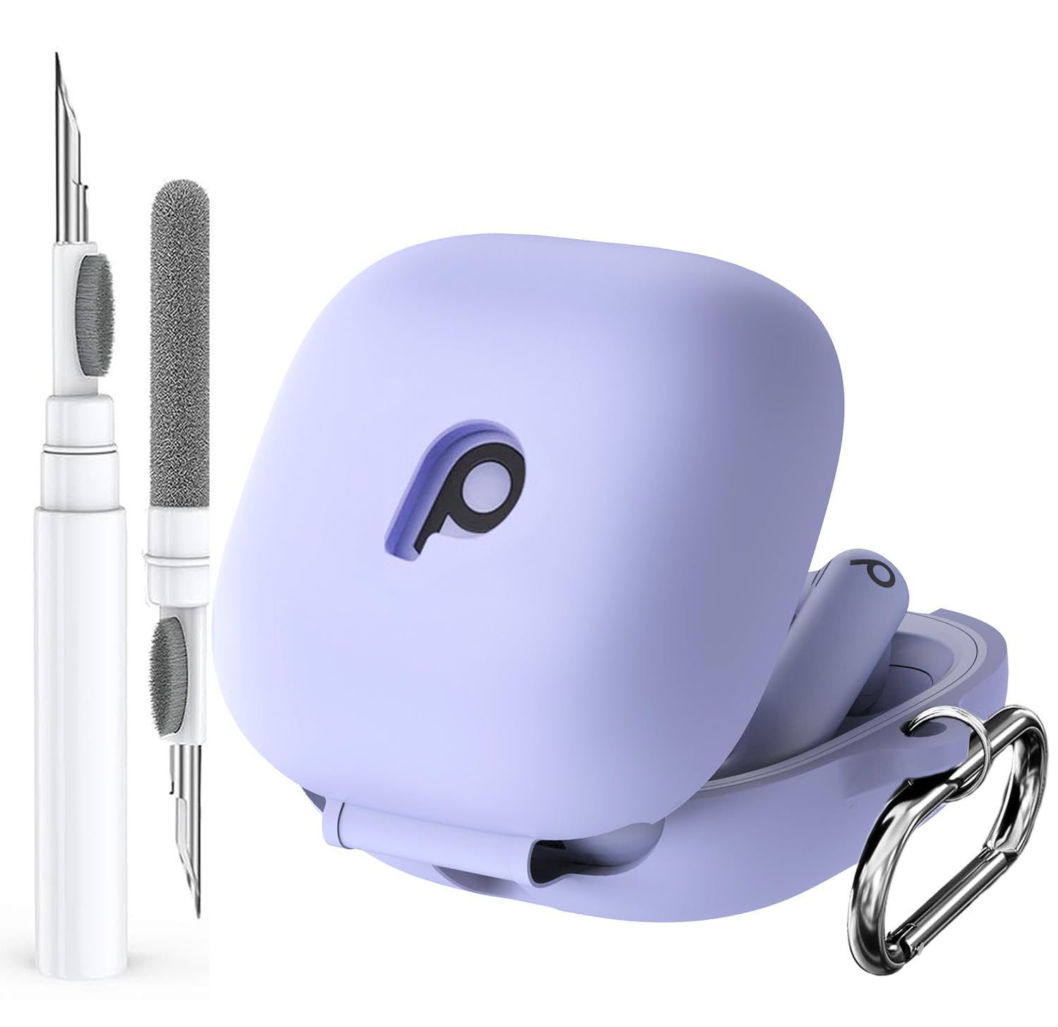 Olytop for Beats Powerbeats Pro 2 Case with Cleaner kit 2025, Soft Silicone Case for New Powerbeat Pro2 Cover Protective Skin with Keychain, Cleaning Pen for Beat PowerBeat Earbuds,Hyper Purple
