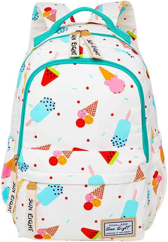 Girls Backpack, MATMO Travel Backpack Casual School Backpack College Bookbag (Ice Cream Pattern)