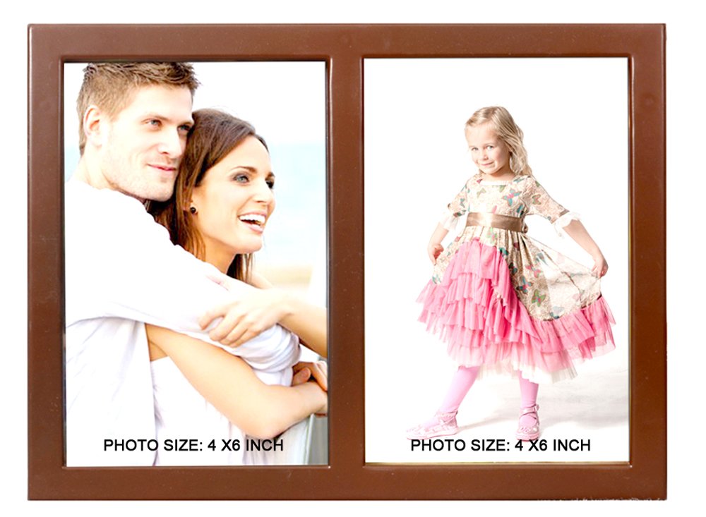 Table Top Photo Frame Brown 