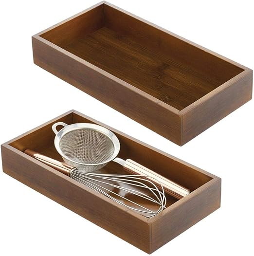 Amazon.de: mDesign 2er-Set Aufbewahrungsbox – multifunktionale