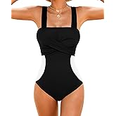 DaiLiWei Womens One Piece Swimsuits Tummy Control Push Up Bathing Suits Modest Slimming Swimwear Shapewear Swim Suit 2026
