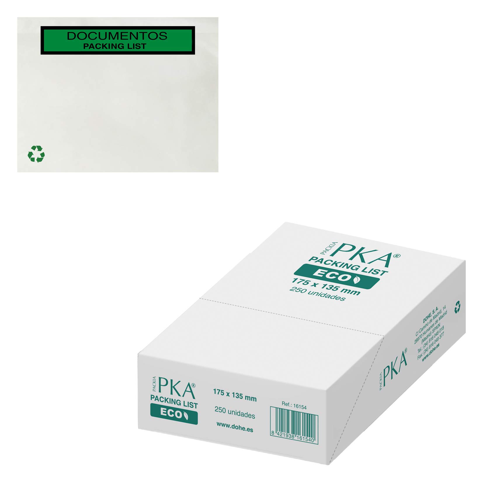Dohe - 250 Pcs Container Packing List 175 x 135 mm ECO