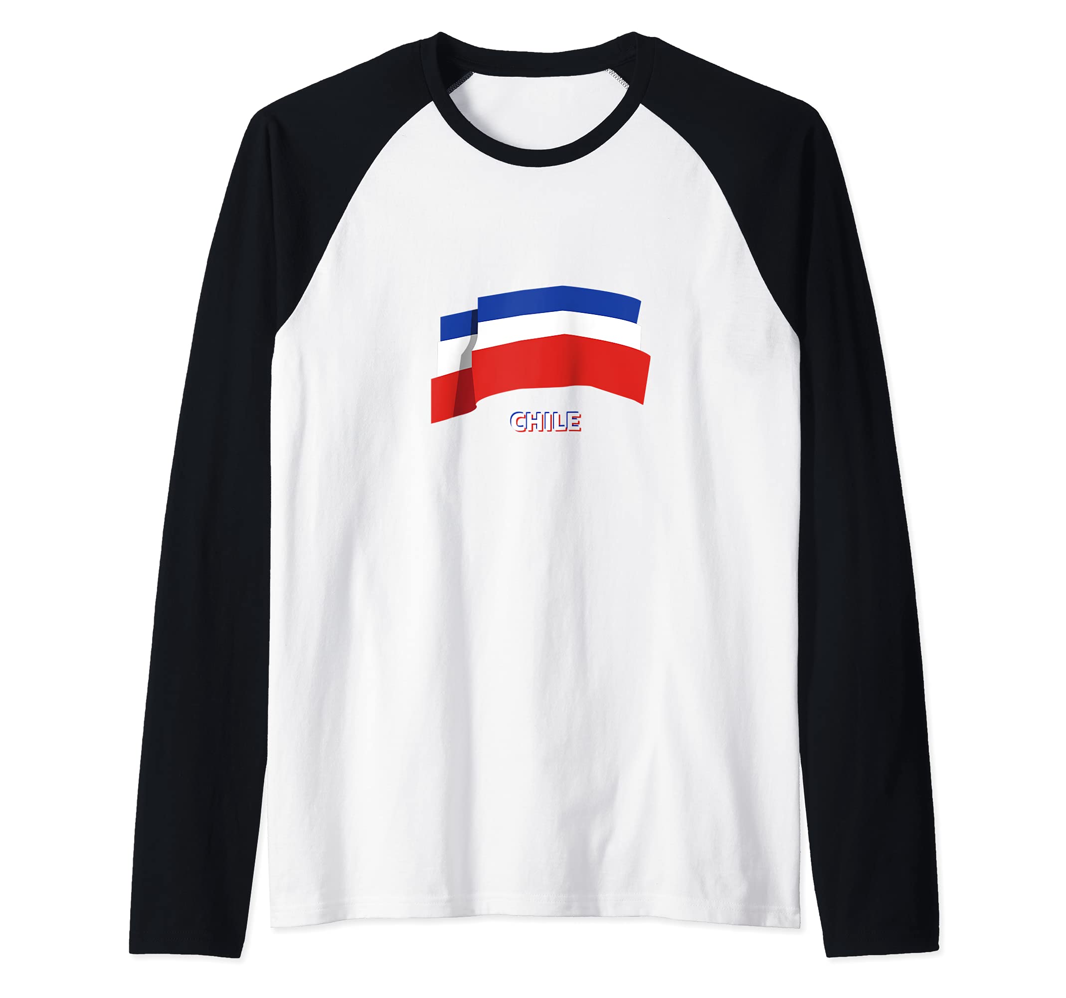 Flag Chile Raglan Baseball Tee