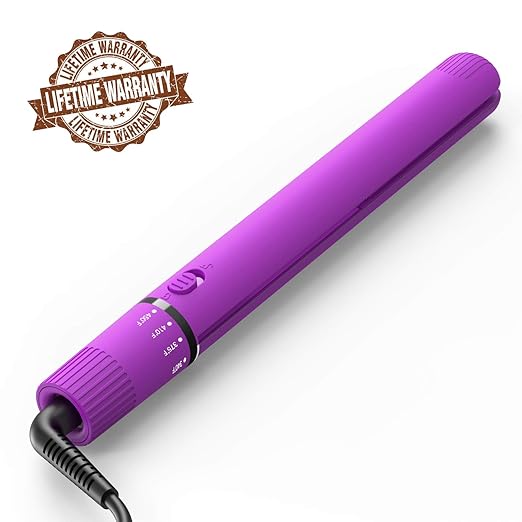 Hair Straightenerï¼Flat Iron For Hair Styling: 2 In 1 Curling And Straightening For Women, For All Hair Types And Lengths â Non-Damaging Ceramic Plates, Adjustable Temperature (purple) best flat iron