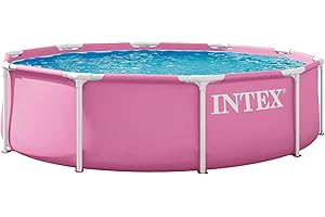 INTEX Above-Ground Swimming Pool, Round Frame 10ft x 30in Outdoor Backyard Pool - Quick and Easy Set Up - for Ages 6 and Up, 