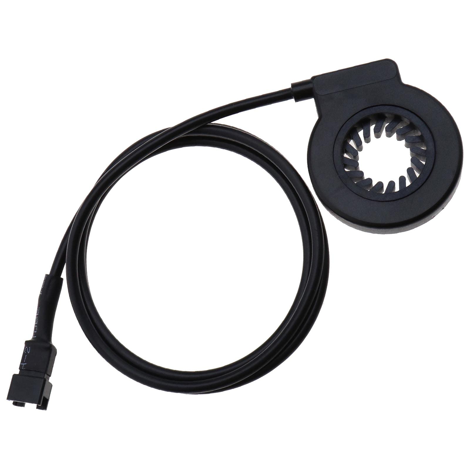 ECSiNG Electric Bicycle Pedal KT-V12L 12 Magnets Dual Hall Assist Sensor PAS Pedal System Waterproof Plug Cadence Speed E-Bike Sensor Accessories Black ABS