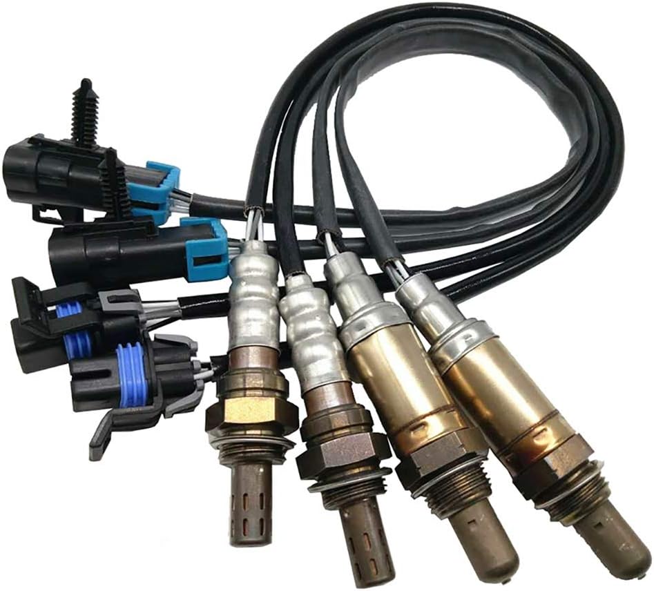 MSJFUBANGBM 4 pcs O2 Oxygen Sensor Upstream Downstream for Chevrolet Avalanche Silverado Suburban Tahoe GMC Sierra Yukon 234-4112 234-4337