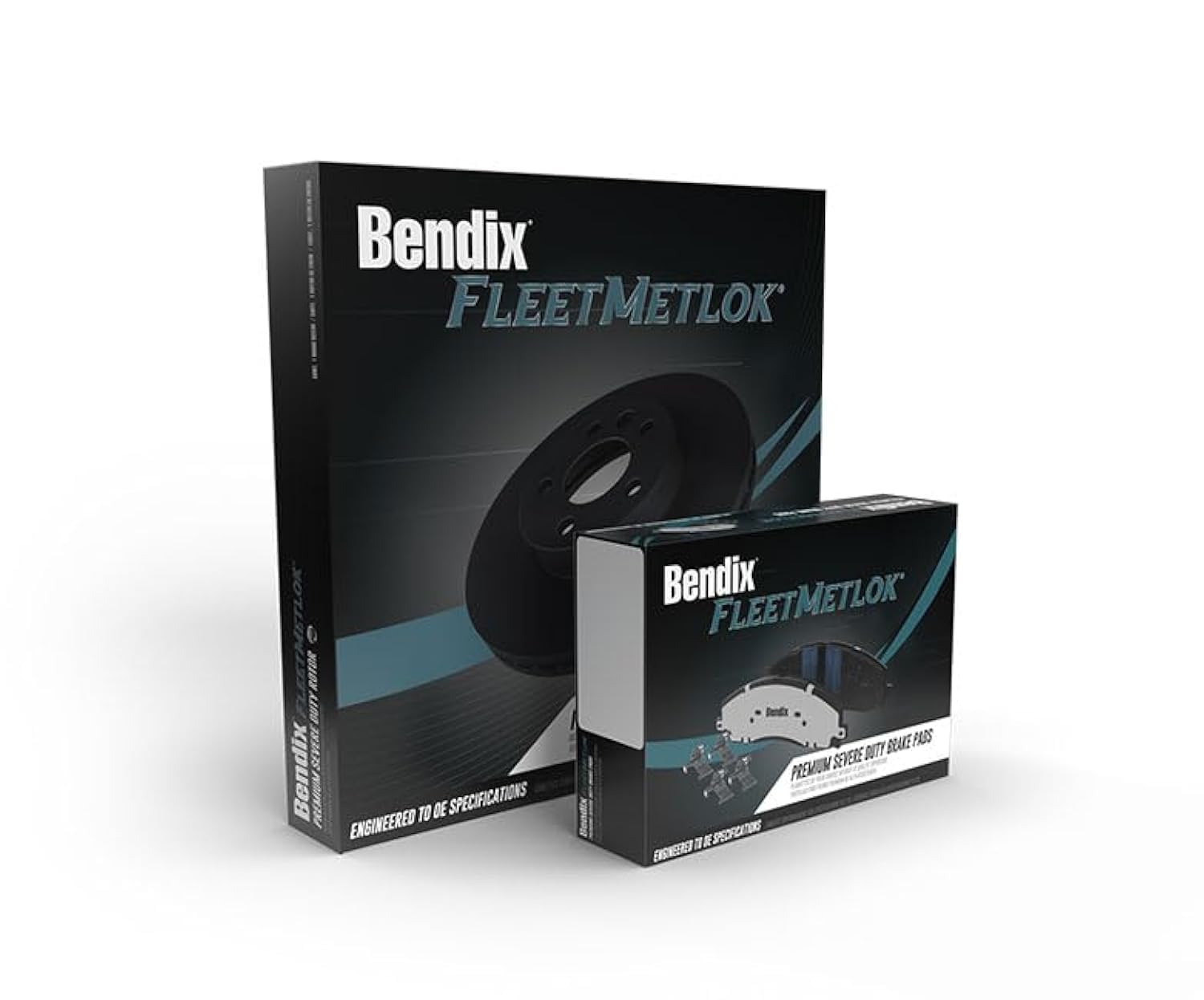 Bendix Fleet Metlok MKD1904AFM Semi-Metallic Front Brake Pads for Dodge Durango 2021-2017, Jeep Grand Cherokee 2013, Grand Cherokee 2022-2017 Image