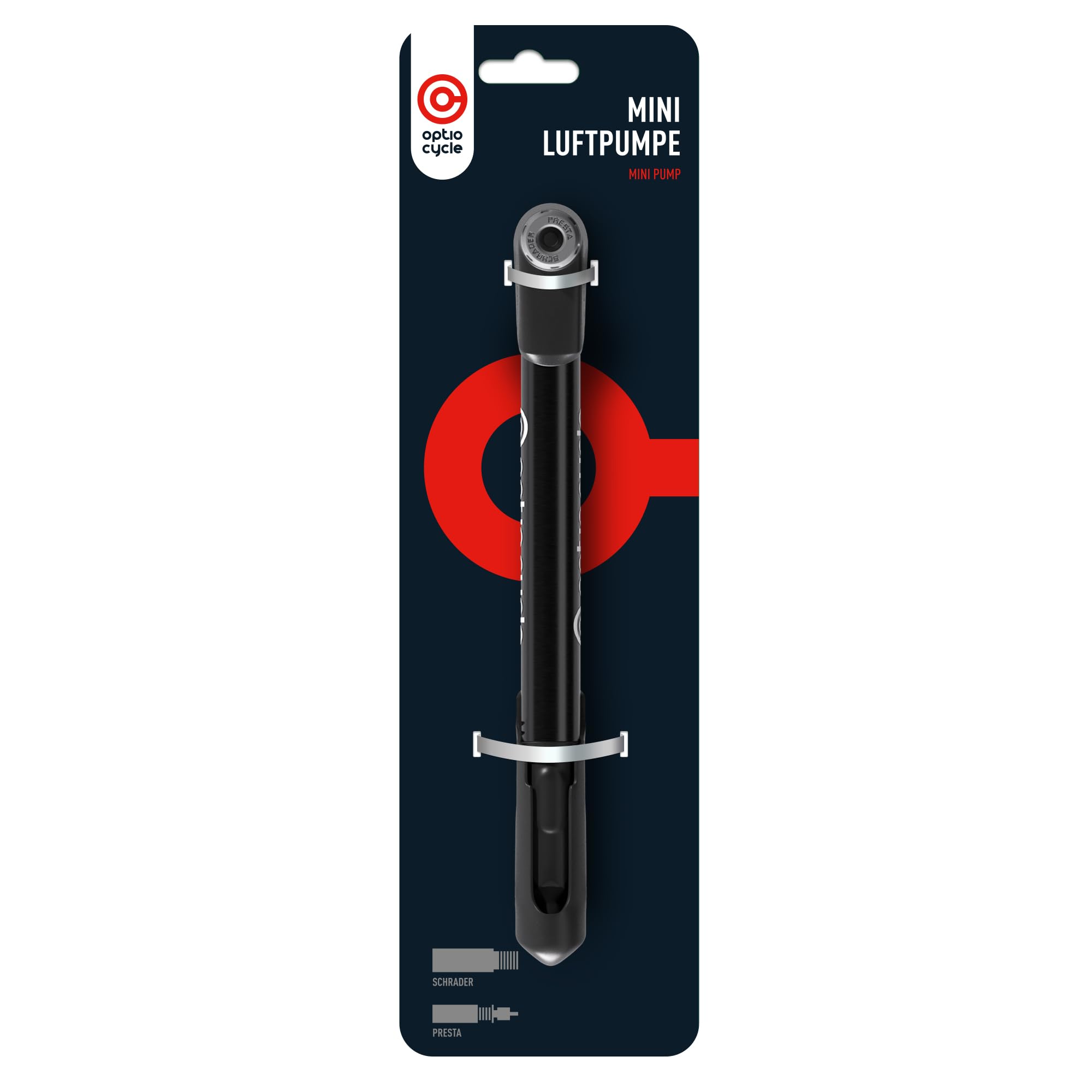 Mini Bike Pump 120 PSI / 8.3 Bar – Compact Portable Bicycle Hand Pump for Presta, Schrader Valve | Frame Mounted Small Manual Bike Pumps for All Bikes – MTB, Road, Mountain Bikes