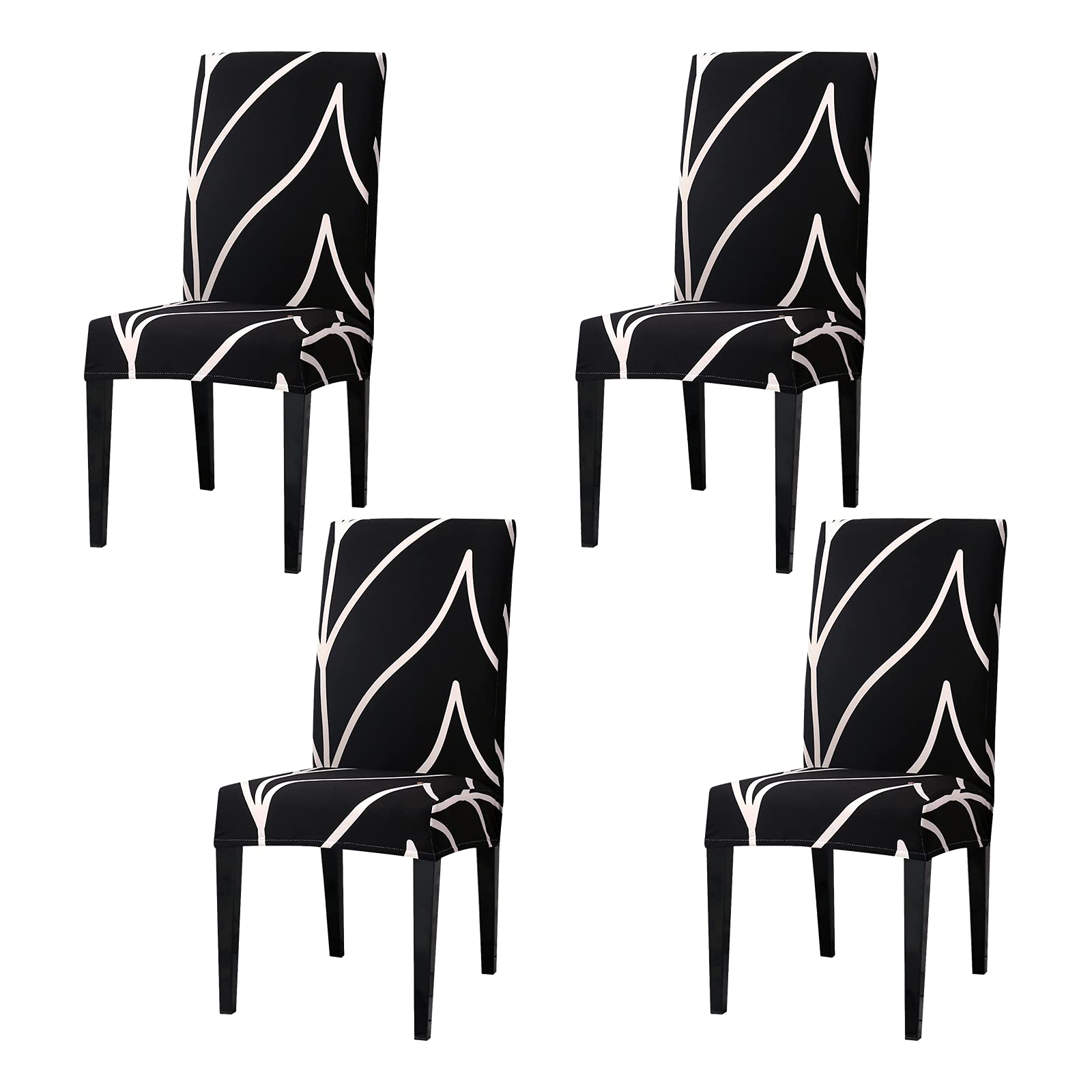 Aisprts Dining Room Chair Covers Slipcovers Set of 4 or 6, Stretch Removable Washable Dining Chair Protector Decoration Cover Seat Slipcover for Hotel,Ceremony,Banquet,Kitchen,Restaurant,Home