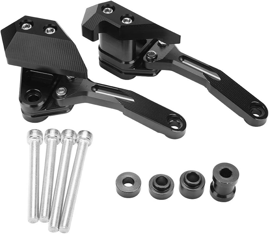Broco Motorcycle Engine Guard Case Slider Cover Protector for Kawasaki Z1000 2014-2018(Black)