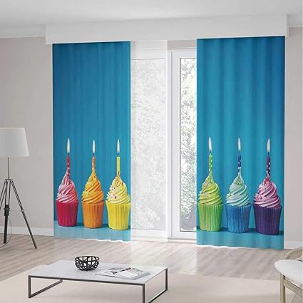 Amazon Com Small Window Blackout Curtains Birthday Decorations