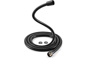 Shower Hose Extra Long Stainless Steel 79 Inches Shower Hose Replacement Handheld Shower Head Hose with Brass Insert and Nut 
