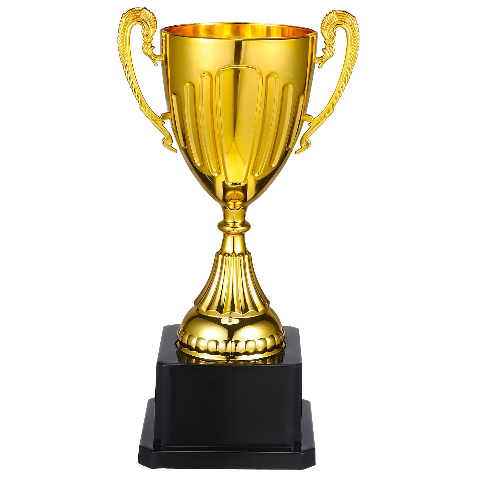 BESPORTBLE Gold Award Trophy, 7.4inch Small Golden Trophy Plastic Award Trophy Cup Winner Trophy Cup for Sports Events, Competitions, Classroom School Rewards and Party Favors