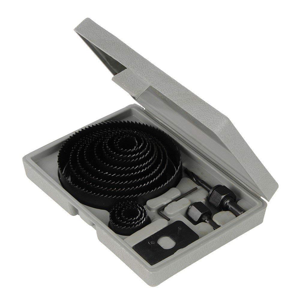 Silverline Holesaw Kit – 16 Piece Set, 19mm to 127mm Diameter for Wood, Metal & Plastic Cutting (633729)