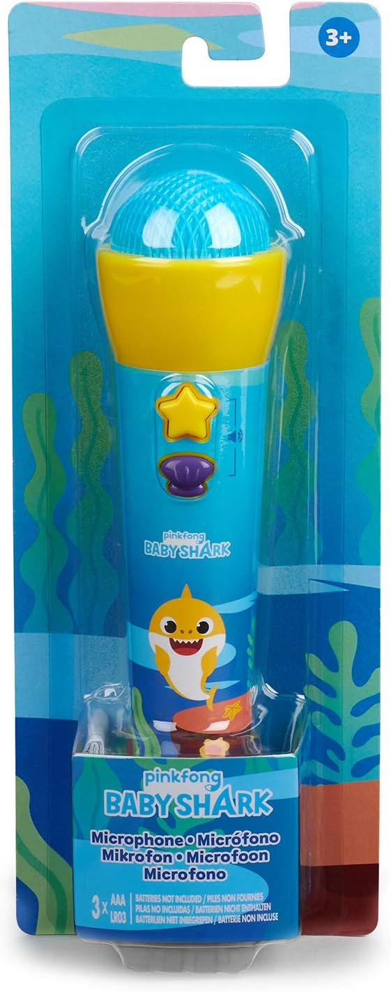 WowWee Pinkfong Baby Shark Official Silly Sing-Along Microphone: Toys & Games