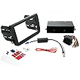 Scosche ICVW6BN Double DIN Radio Install Dash Kit Compatible with Select 2002-15 Non-Factory Amplified Volkswagen Vehicles - Complete Car Stereo Installation Kit - See Vehicle Fit Guide in Images