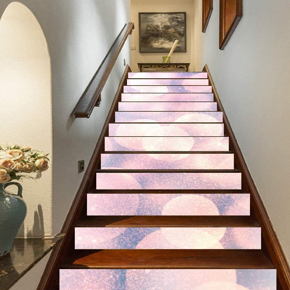 Marteylink Personalized Design Staircase Stickers Decals 39.3