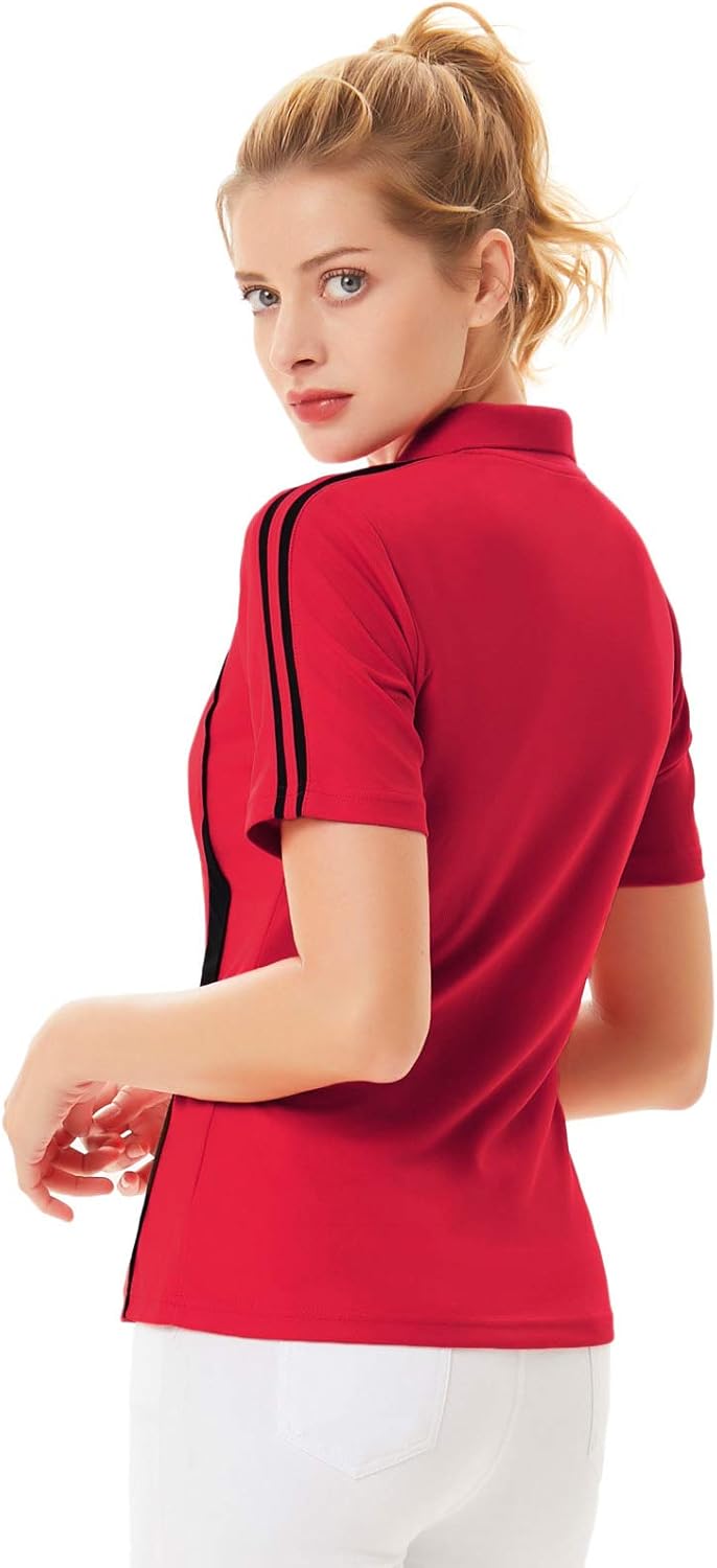 JACK SMITH Women Short Sleeve Moisture Wicking Sport Golf Polo Shirt Tops at  Women’s Clothing store