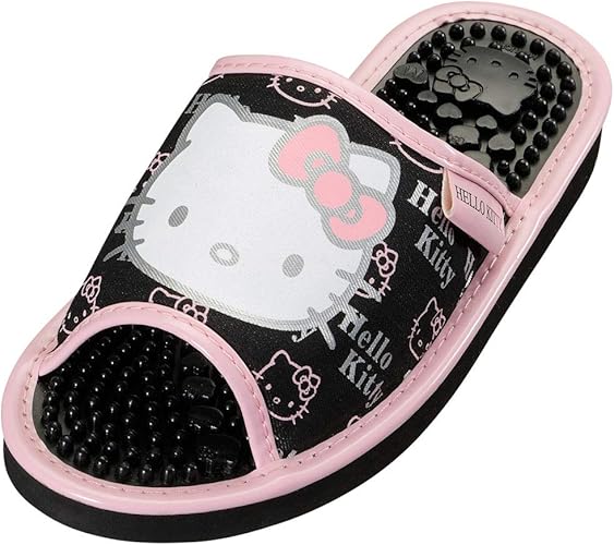 Amazon サンリオ ハローキティブランド風ヘルシーサンダルsa M 23 23 5cm ブラック Sanrio サンリオ ファッションサンダル