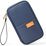 VanFn RFID Blocking Travel Passport Wallet - Family Document Organizer With Neck Strap (Rose Red) - View #4
