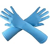 Chendvol Men's and Women's 15'' Elbow Length 20s Stretchy Cosplay Costume Gloves