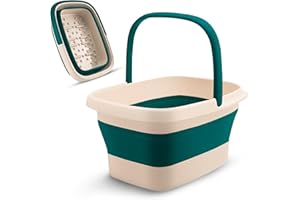Fivona Collapsible Foot Bath Basin - Pedicure Foot Soaking Tub for Tired Feet, Cracked Heels, Soothe Soreness, Soften Calluses