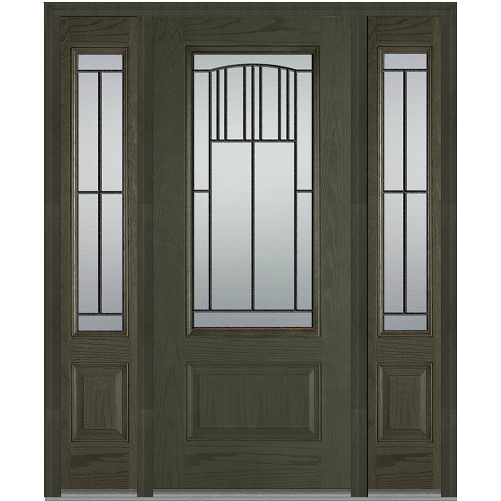 Compañía Nacional de puerta z007192r roble de fibra de vidrio mano